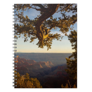 Carnet Coucher du soleil au-dessus de canyon grand