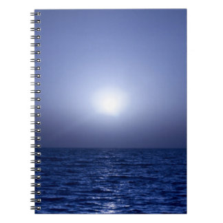 Carnet Coucher du soleil bleu