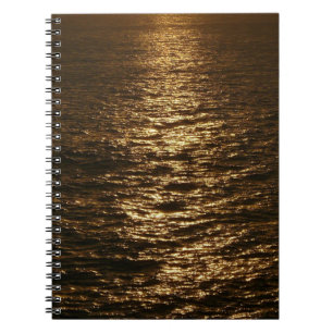 Carnet Coucher du soleil sur l'eau Photographie de l'océa