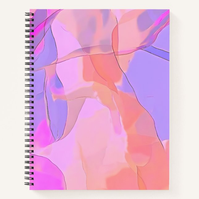 Carnet Couches de pastel abstrait (Devant)