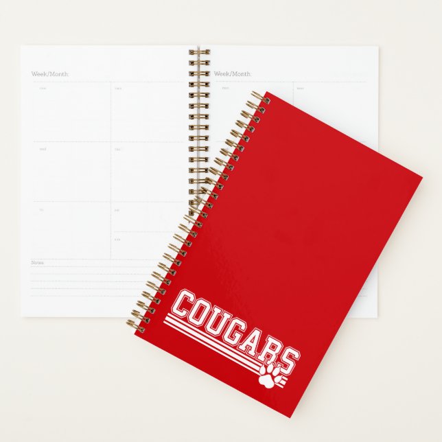 Carnet Cougars Planner (Devant avec enveloppe)