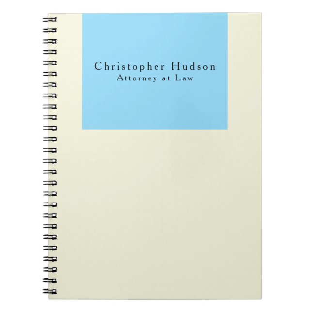 Carnet Couleur Beige Simple Uni Minimaliste (Devant)