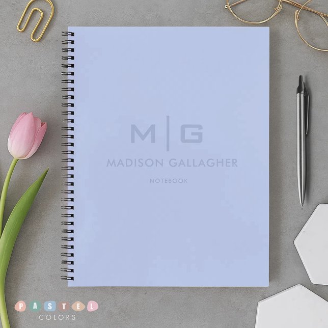 Carnet Couleur Bleu Bébé Pastel Lumière Douce Ciel Solide (Solid Soft Sky Light Pastel Baby Blue Color Notebook
)