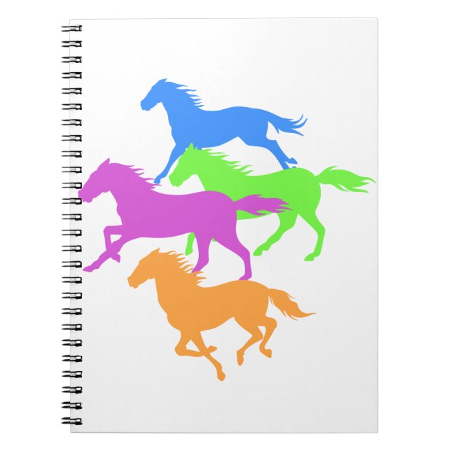 Carnet Couleur de course des chevaux - Choisir la couleur (Devant)