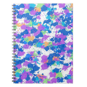 Carnet Couleurs cool Peinture Abstraite, Blurple