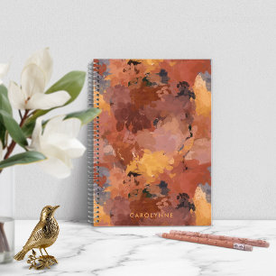Carnet Couleurs d'automne Abstraites modernes et tendance