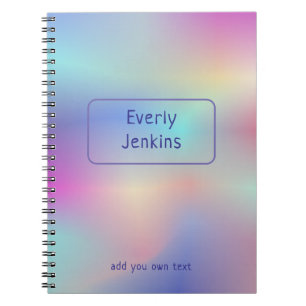 Carnet couleurs de cd holographique