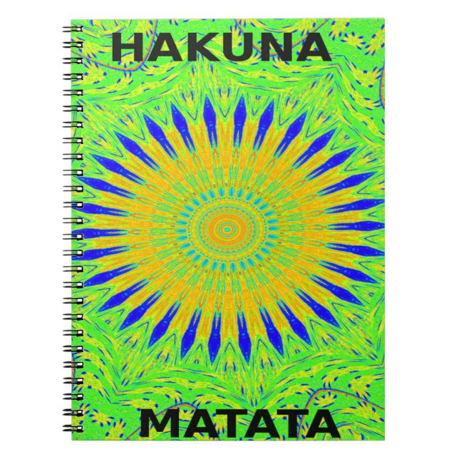 Carnet Couleurs en tissu traditionnel africain vert doré (Devant)