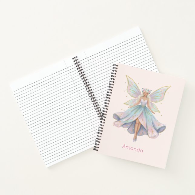 Carnet Couleurs pastel de l'ange magique fée (Intérieur)