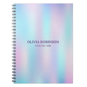 Carnet Couleurs pastel Fond abstrait iridescent