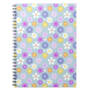 Carnet Couleurs pastel les années 70 style rétro