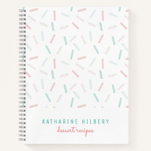 Carnet Couleurs pastel Parsemées de blanc