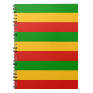Carnet COULEURS RASTAFARI + vos idées