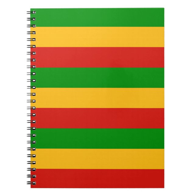 Carnet COULEURS RASTAFARI + vos idées (Devant)