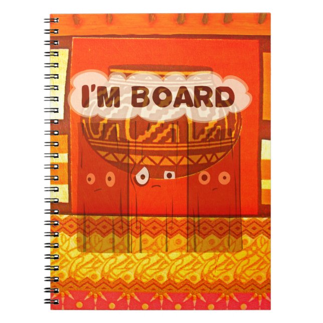 Carnet Couleurs traditionnelles d'Afrique rouge dorée Imp (Devant)