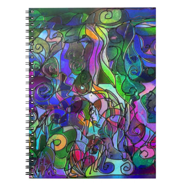 Carnet Couleurs Vives et Riches : Comme du Vitrail (Devant)