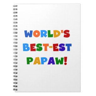 Carnet Couleurs vives Meilleures t-shirts et cadeaux Papa