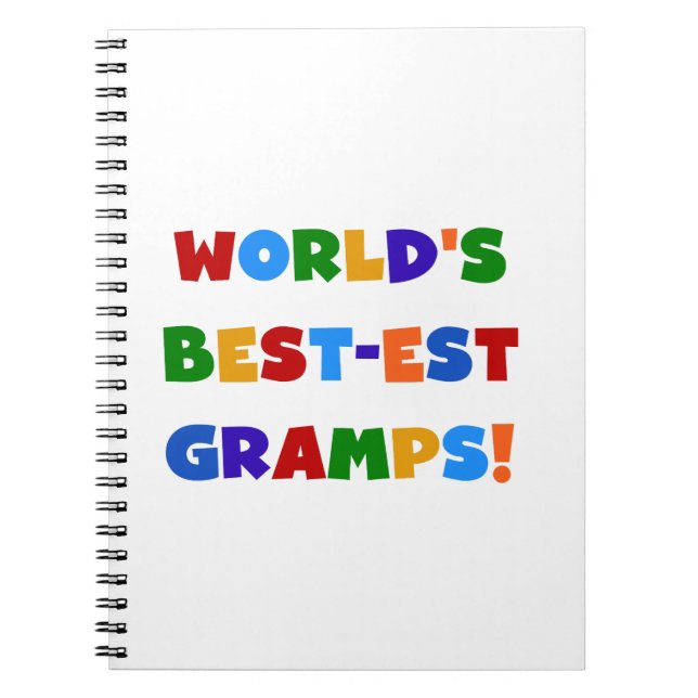 Carnet Couleurs vives Meilleurs Cadeaux Gramps du monde (Devant)