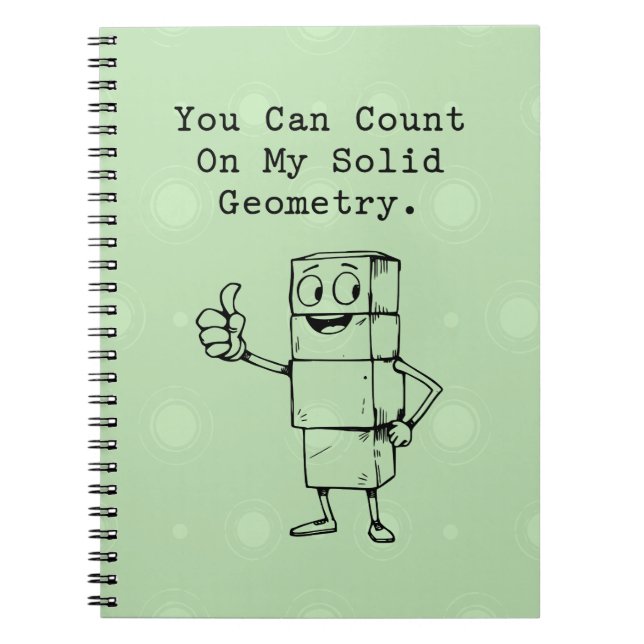 Carnet Count On My Solid Geometry Reliable Math Humor (Devant)