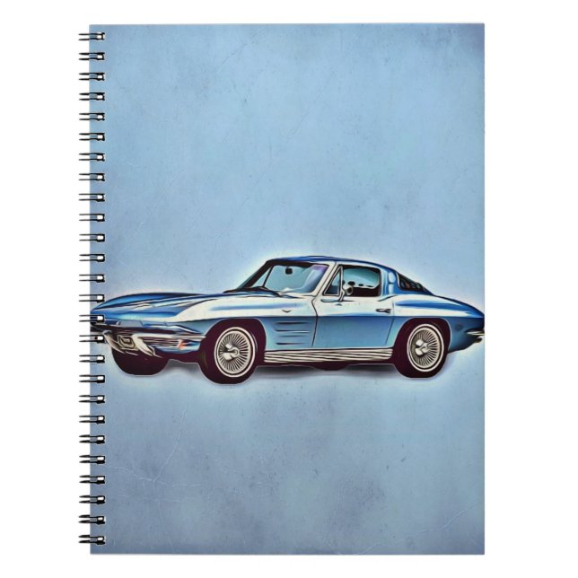 Carnet Coupe Chevrolet Corvette Sting Ray 1963 (Devant)