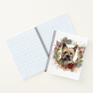 Carnet Coupe de fête de la couronne de Noël de Cairn Terr