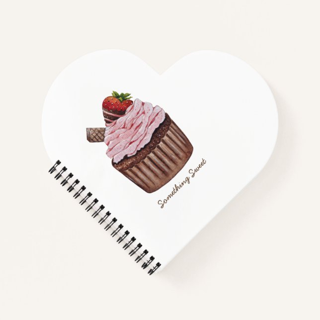 Carnet Coupe De Fraise Cute À L'Aquarelle (Devant)