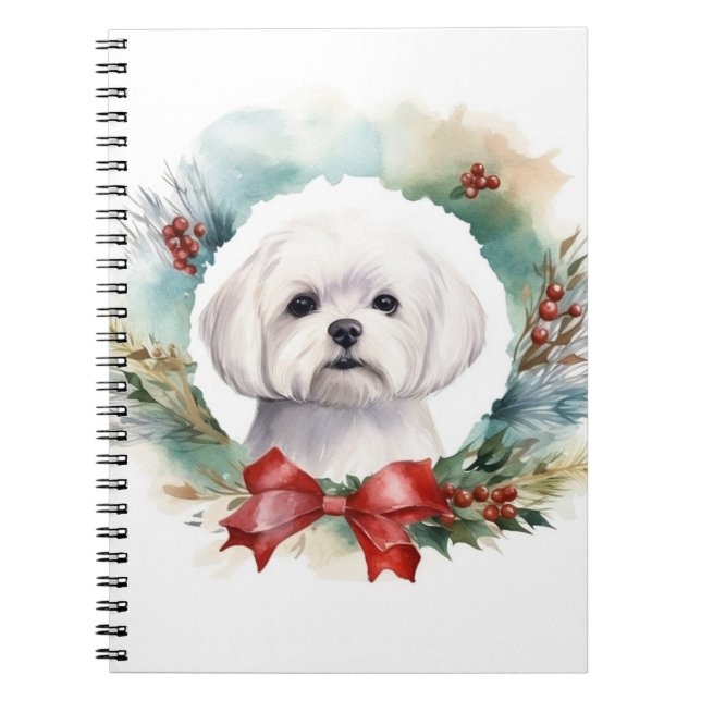 Carnet Coupe festive de gerbes de Noël maltaises (Devant)