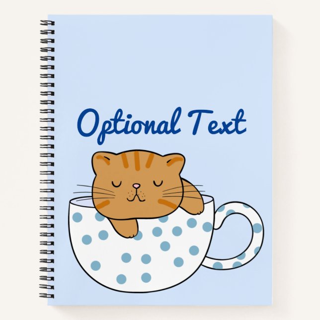 Carnet Coupe Kawaii de fée de chat (Devant)