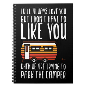 Carnet Couple de camping en caravane Happy Camper