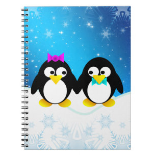 Carnet Couple de pingouin