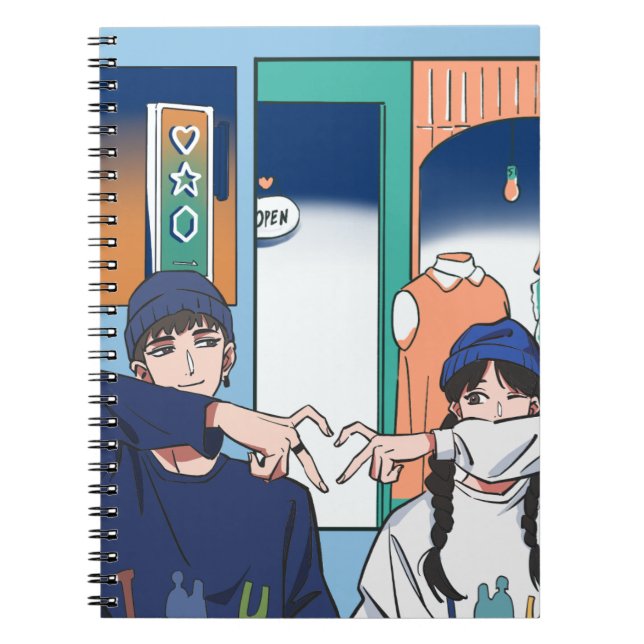 Carnet Couple décontracté Cute City (Devant)