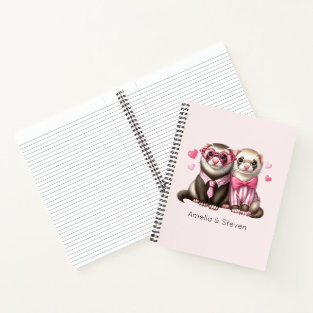 Carnet Couple mignon en amour (Intérieur)