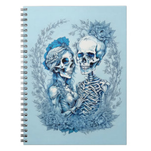 Carnet Couple romantique de squelette