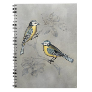 Carnet Couples argentés d'oiseau de la volière