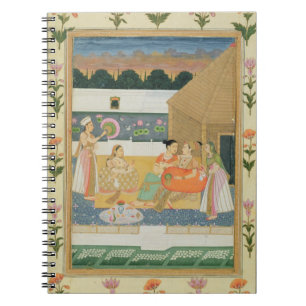 Carnet Couples sur une terrasse au coucher du soleil, du