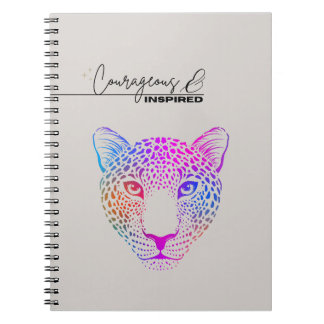 Carnet Courageous & Inspired Cosmic Leopard Notebook