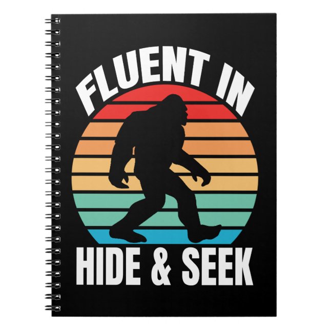 Carnet Courant à cache-cache Bigfoot drôle  (Devant)