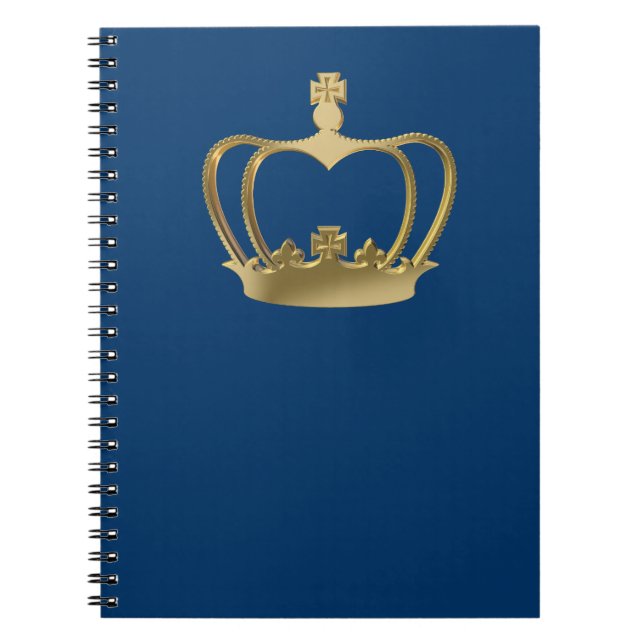 Carnet Couronne dorée (Devant)