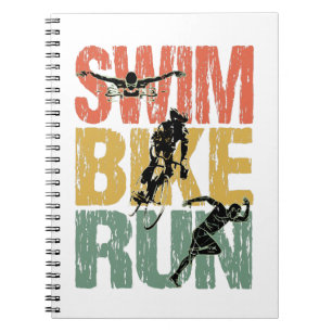 Carnet Course à vélo de natation - Triathlon Vintage