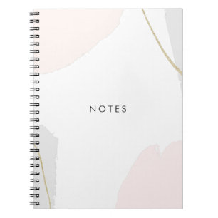 Carnet Courses de rose, noires et grises en pastel