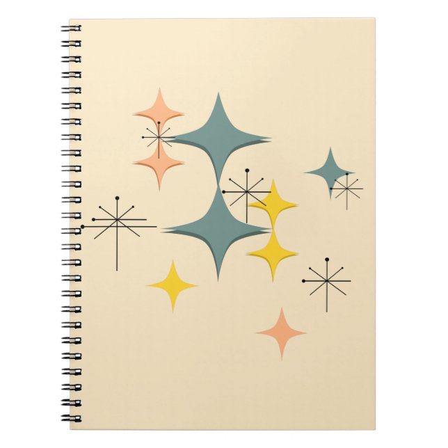 Carnet Coutume atomique moderne d'Eames Starbursts de la (Devant)