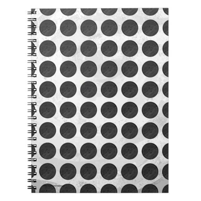 Carnet Couvercles de trou en marbre noir (Devant)