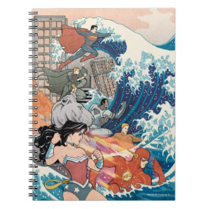 Carnet Couverture comique de la Ligue de Justice #15 Vari