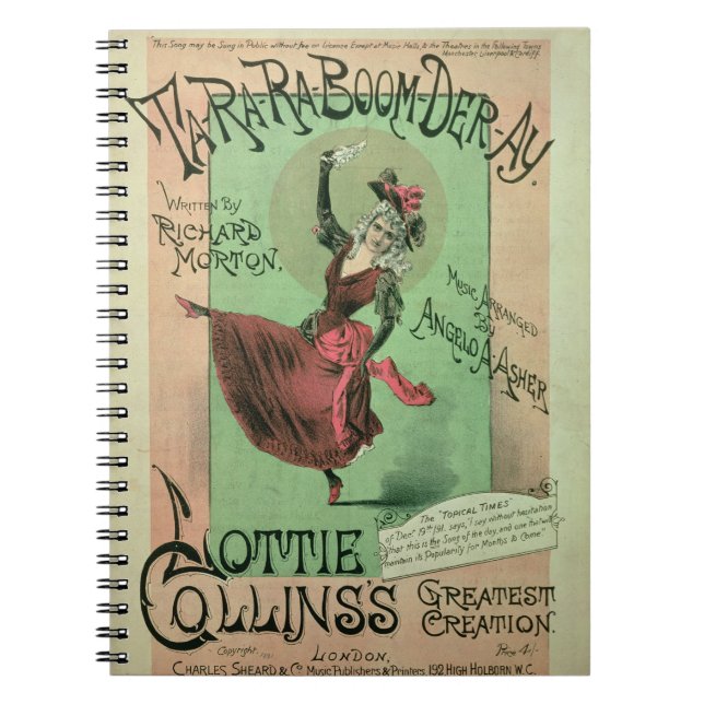Carnet Couverture de musique pour (Devant)