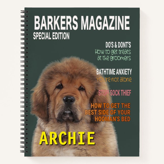 Carnet Couverture du magazine de parodie Mastiff Tibétain (Devant)
