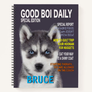 Carnet Couverture du magazine de parodie Sibérien Husky