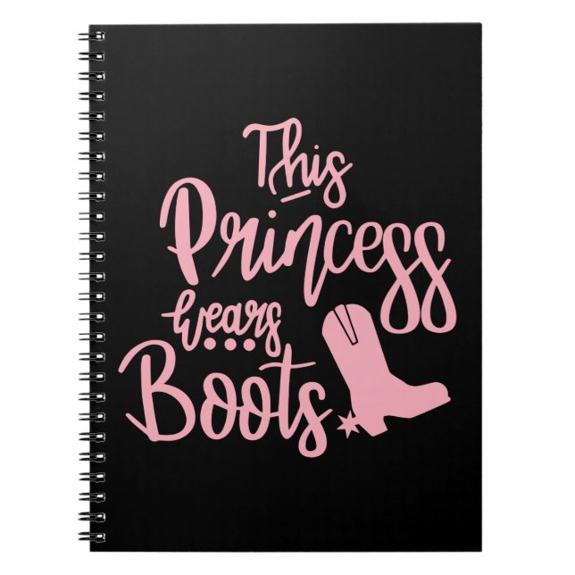 Carnet Cowboy Boots Western Cowgirl Princess Line Dancing (Devant)