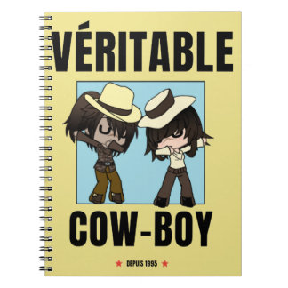 carnet "cowboy chibi "