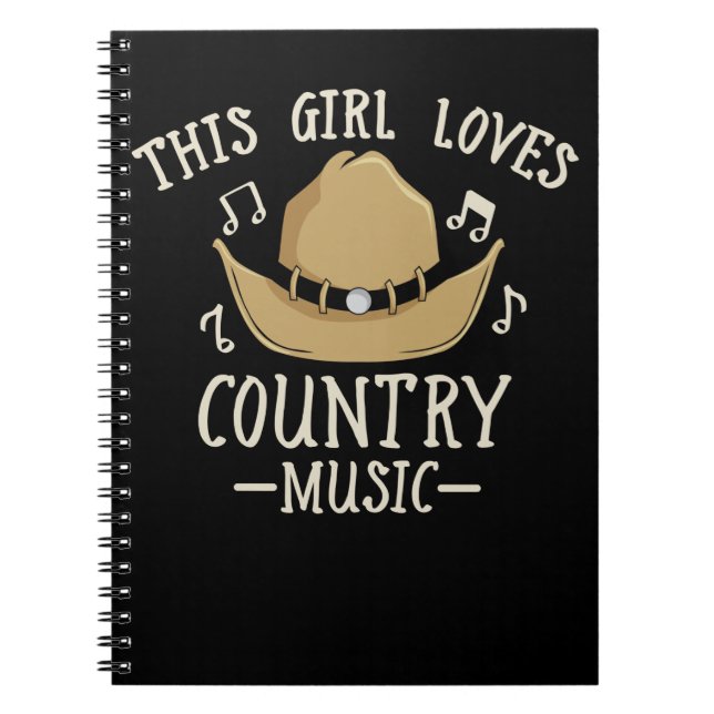Carnet Cowgirl Femme Musique country Lover Western Dancin (Devant)