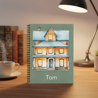 Carnet Cozy House Notebook – Warm Watercolor Home Design